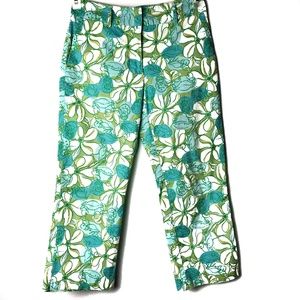 Lilly Pulitzer floral crop Capri xs size 2 pants